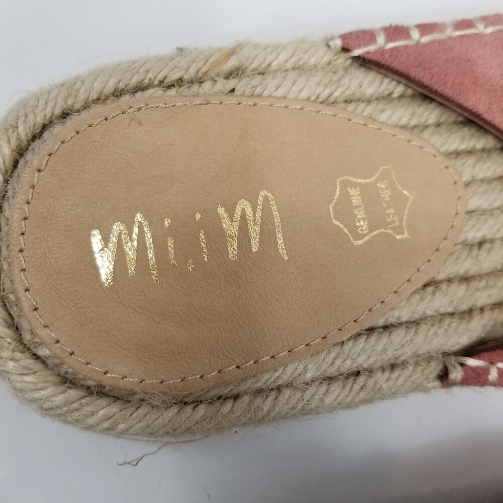 Mi.iM NWOB Ella Rose Pink CrissCross Espadrille Slides Sandals Size 9 - Picture 3 of 7